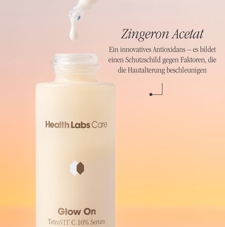 Health Labs Care Glow On TetraVit C 10% Serum Gesichtsserum mit Vitamin C