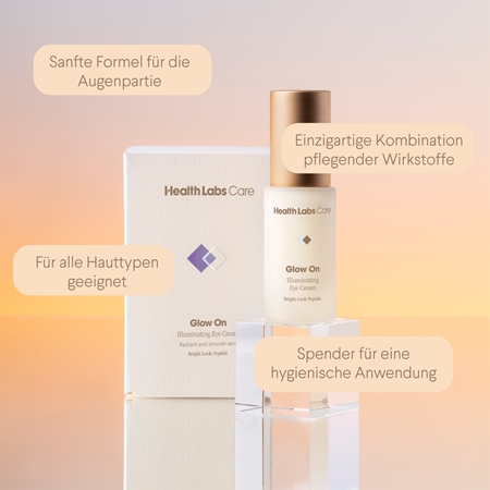 Health Labs Care Glow On Illuminating Eye Cream aufhellende Crem für die Augenpartien