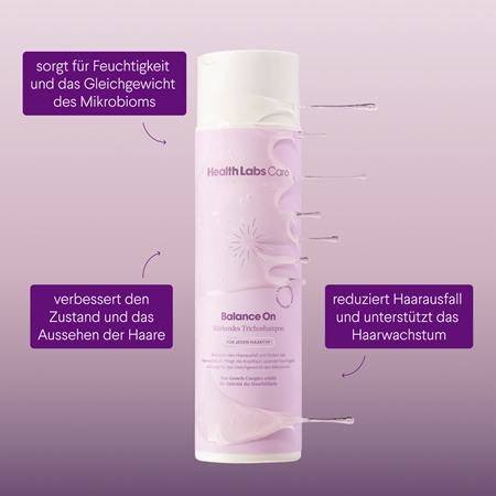 Health Labs Care Balance On Stärkendes Trichoshampoo stärkendes Shampoo zur Unterstützung des Haarwachstums