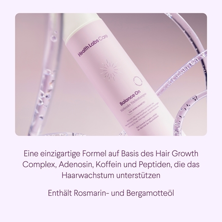 Health Labs Care Balance On Stärkendes Trichoshampoo stärkendes Shampoo zur Unterstützung des Haarwachstums