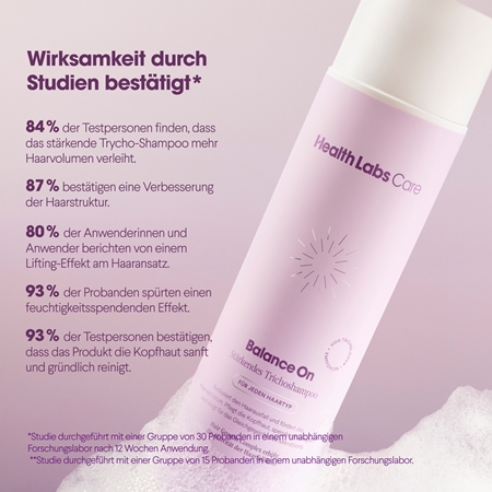 Health Labs Care Balance On Stärkendes Trichoshampoo stärkendes Shampoo zur Unterstützung des Haarwachstums