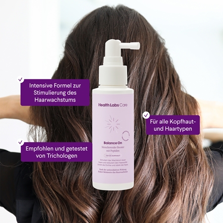 Health Labs Care Balance On Stimulierender Booster mit Peptiden Serum zur Unterstützung des Haarwachstums
