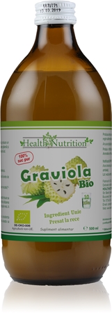 HEALTH NUTRITION Graviola Pur BIO suc în calitate bio