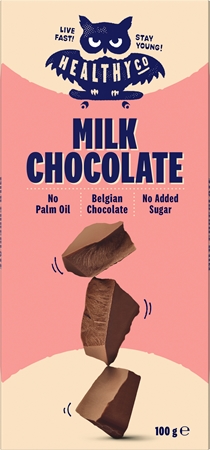 HealthyCo Vollmilchschokolade Milchschokolade ohne Zuckerzusatz