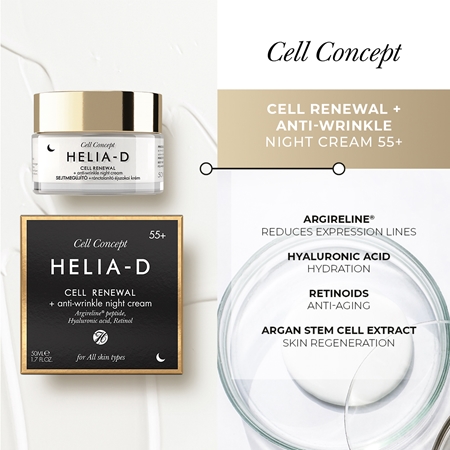 Helia-D Cell Concept crema de noapte împotriva tuturor semnelor de imbatranire