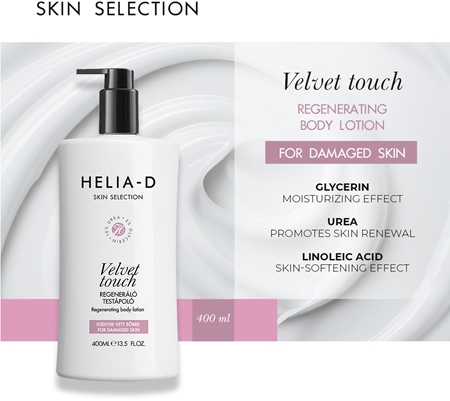 Helia-D Skin Selection regeneračné telové mlieko na popraskanú pokožku