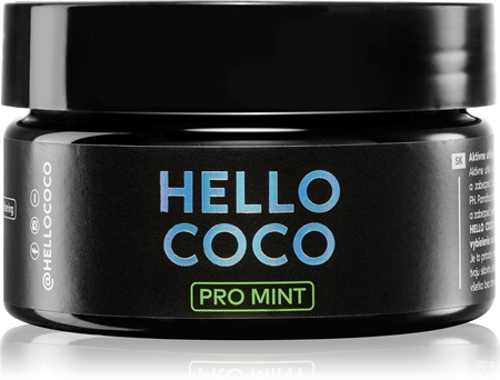 Hello Coco PRO Mint активоване вугілля для відбілювання зубів
