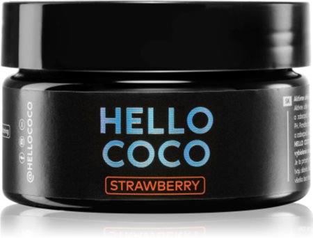 Hello Coco Strawberry charbon actif pour le blanchiment des dents