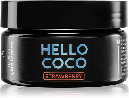 hello coco Strawberry charbon actif pour le blanchiment des dents