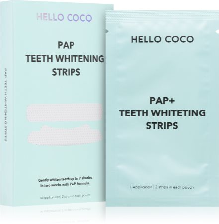 Hello Coco PAP+ Teeth Whitening Strips benzi pentru ablirea dintilor pentru dinti
