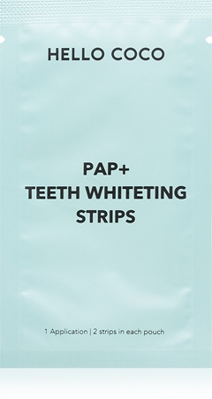hello coco PAP+ Teeth Whitening Strips bandes blanchissantes pour les dents