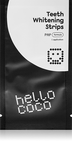 hello coco PAP+ Teeth Whitening Strips bandes blanchissantes pour les dents
