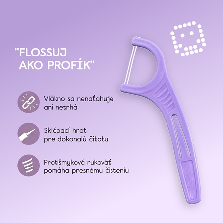 hello coco Floss Picks dentálné špáratka s niťou