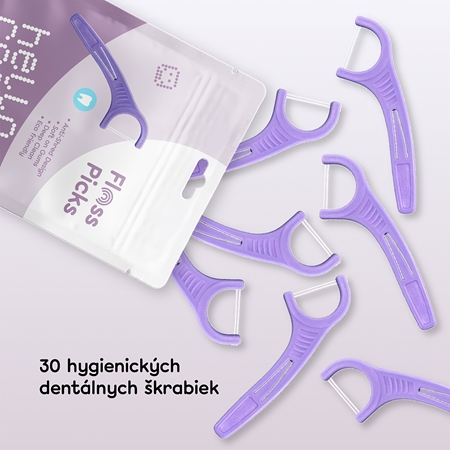 hello coco Floss Picks dentálné špáratka s niťou