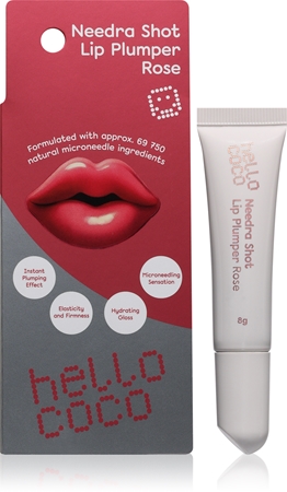 hello coco Needra Shot Lip Plumper brillo de labios con efecto voluminizador