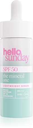 hello sunday the mineral one lightweight serum drops lehké sérum SPF 50