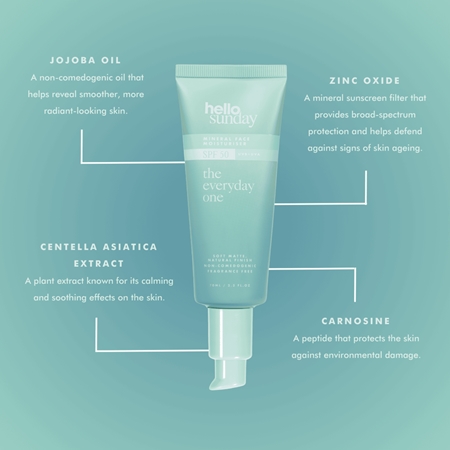 hello sunday the everyday one mineral creme mineral para hidratação de pele e com efeito lifting