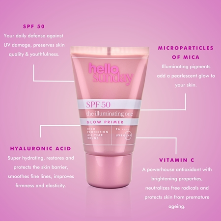 hello sunday the illuminating one ochronna baza pod makijaż SPF 50