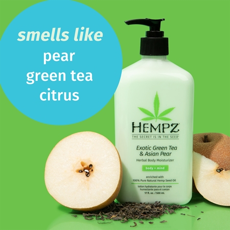 HEMPZ Exotic Green Tea & Asian Pear зволожуюче молочко для тіла
