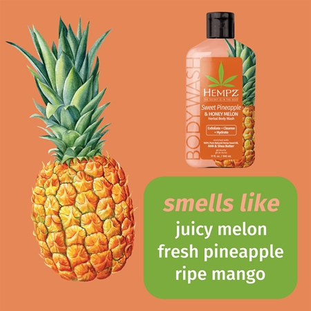 HEMPZ Sweet Pineapple Honey Melon гель для душу для тіла