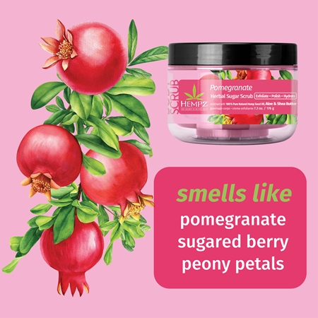 HEMPZ Pomegranate tělový peeling