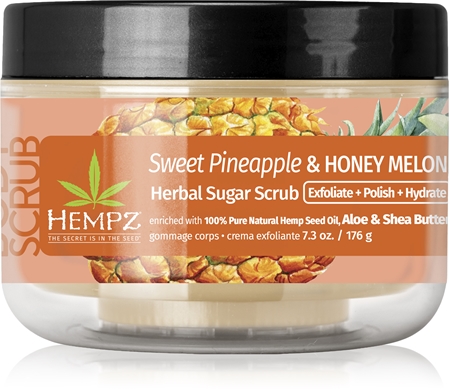 HEMPZ Sweet Pineapple Honey Melon scrub corpo