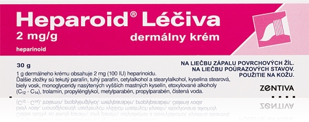Heparoid Heparoid 2 mg/g dermálna masť