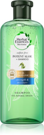 Herbal Essences Strength & Moisture Bamboo shampoo hiuksiin