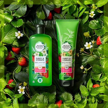 Herbal Essences 97% Natural Origin Strawberry&Mint κοντίσιονερ για τα μαλλιά
