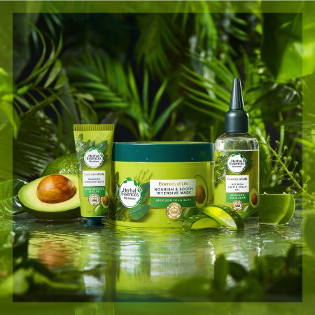 Herbal Essences Essences of Life Avocado Oil ravitseva hiusnaamio