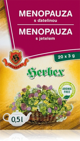 HERBEX Menopauza s jetelem bylinný čaj pro podporu komfortu při menopauze