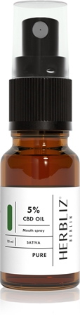 Herbliz Sativa CBD Oil 5% spray de gura cu CBD