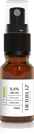 Herbliz Lemon Mint CBD Oil 2,5% ústní sprej s CBD