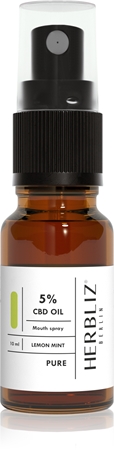 Herbliz Lemon Mint CBD Oil 5% Mundspray mit CBD