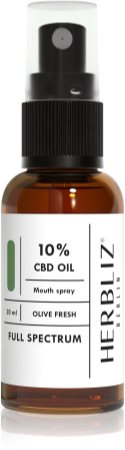 Herbliz Olive Fresh CBD Oil 10% ústny sprej s CBD