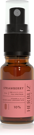 Herbliz Strawberry CBD Oil 10% spray buccal avec CBD