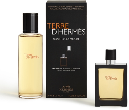 HERMÈS Terre d’Hermès perfume för män + one refill