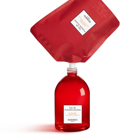 HERMÈS Le Bain Eau de rhubarbe écarlate čisticí gel na ruce a tělo