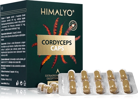 HIMALYO Cordyceps Caps kapsle pro správné fungování organismu