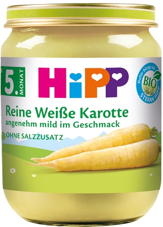 Hipp BIO bílá mrkev dětský příkrm