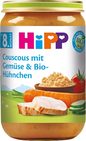 Hipp BIO kuskus se zeleninou a kuřecí maso dětský příkrm