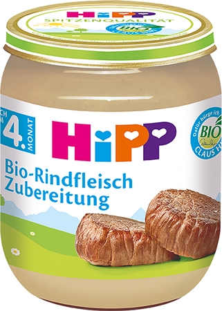 Hipp BIO hovězí maso dětský příkrm