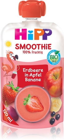 Hipp BIO Smoothie jablko - banán - červené ovoce ovocný příkrm