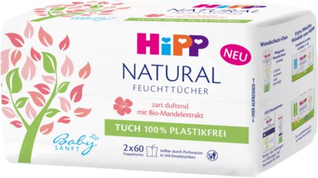 Hipp Babysanft Natural lingettes nettoyantes pour bébé