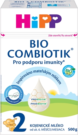 Hipp BIO Combiotik® 2 pokračovací mléčná kojenecká výživa