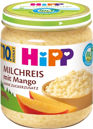 Hipp BIO mliečna ryža s mangom mliečna ryža