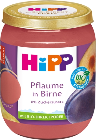 Hipp BIO SUPEROVOCE hrušky a švestky ovocný příkrm