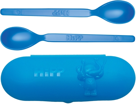 Hipp Spoons Set indų rinkinys kelionėms Blue