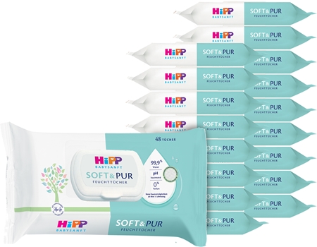 Hipp Soft & Pur feuchte Feuchttücher für Kinder ab der Geburt