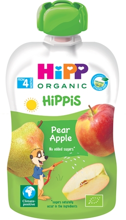 Hipp HiPPis BIO hruška-jablko ovocný příkrm